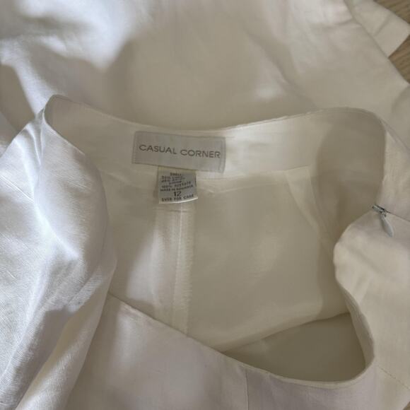 Vintage Casual Corner Linen Pants Sz 12 Lined Quiet Luxury Minimalist Nautical** - Picture 9 of 12